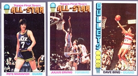 1976-77 Topps Bask- 7 Diff Stars