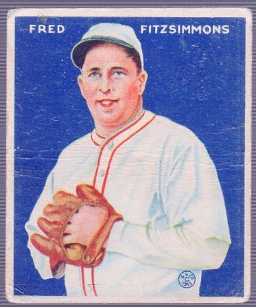1933 Goudey Bb- #235 Fred Fitzsimmons, Giants