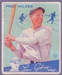 1934 Goudey Bb- #39 Fred Walker, Yankees