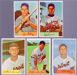 1954 Bowman Bb- 5 Diff Detroit Tigers