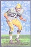 1991 Goal Line Art Football Hall of Fame Cards- #68 Forrest Gregg, Green Bay Packers- 28 Cards
