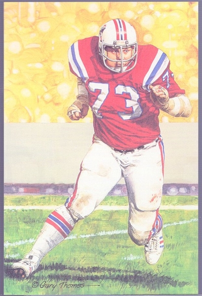 1991 Goal Line Art Football Hall of Fame Cards- #70 John Hannah, New England, Patriots- 25 Cards
