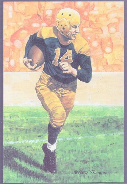 1991 Goal Line Art Football Hall of Fame Cards- #71 Don Hutson, Green Bay Packers- 15 Cards