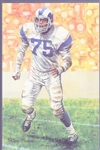 1991 Goal Line Art Football Hall of Fame Cards- #72 Deacon Jones, Rams- 20 Cards