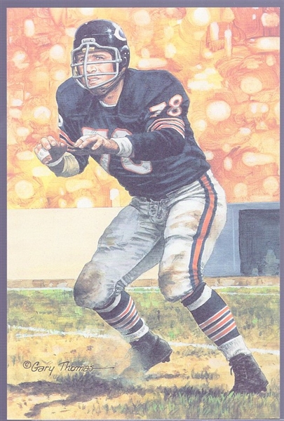 1991 Goal Line Art Football Hall of Fame Cards- #73 Stan Jones, Bears- 35 Cards