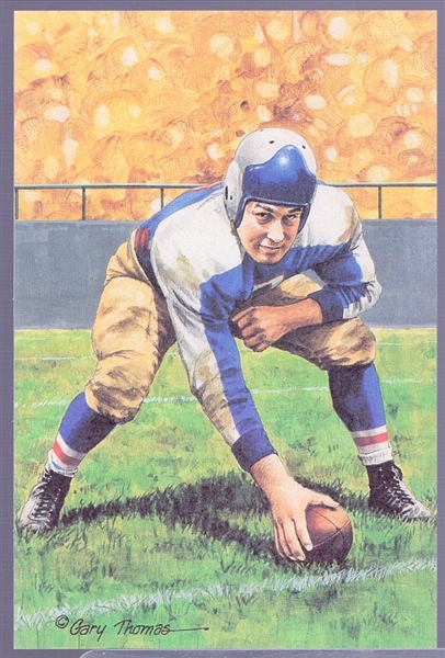 1992 Goal Line Art Football Hall of Fame Cards- #103 Mel Hein- 44 Cards