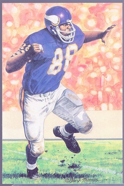 1992 Goal Line Art Football Hall of Fame Cards- #113 Alan Page, Vikings- 25 Cards