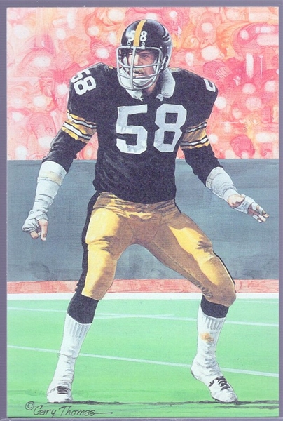 1993 Goal Line Art Football Hall of Fame Cards- #132 Jack Lambert, Steelers- 14 Cards