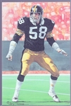 1993 Goal Line Art Football Hall of Fame Cards- #132 Jack Lambert, Steelers- 14 Cards