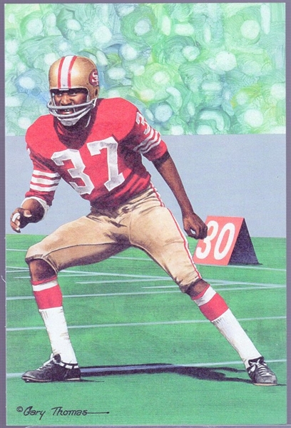 1994 Goal Line Art Football Hall of Fame Cards- #161 Jimmy Johnson, 49ers- 40 Cards