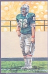 1994 Goal Line Art Football Hall of Fame Cards- #164 Jim Langer, Dolphins - 18 Cards