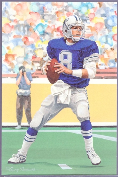 2006 Goal Line Art Football Hall of Fame Cards- #230 Troy Aikman- 25 Cards