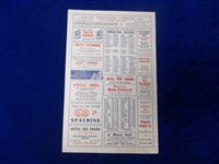 1949 Detroit Tigers @ Washington Senators Bsbl. Scorecard