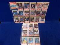 1985-87 Fleer Bsbl. “Small Retail Sets”- 13 Diff. in Pages