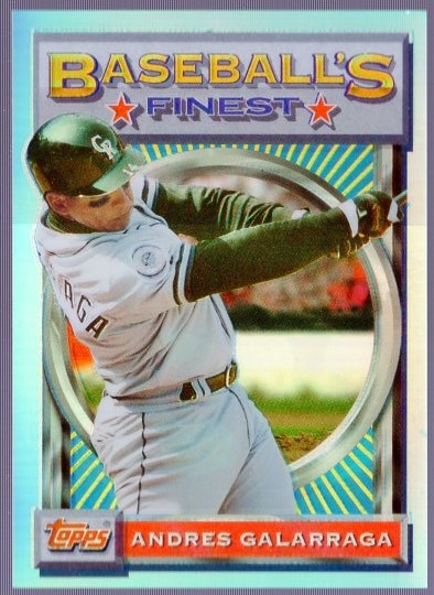 1993 Finest Bsbl. “Refractor” #130 Andres Galarraga, Rockies