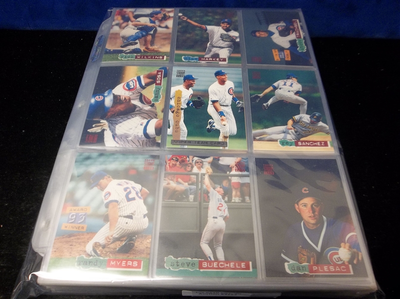 1994 Chicago Cubs MLB Team Sets in Pages- 18 Diff.