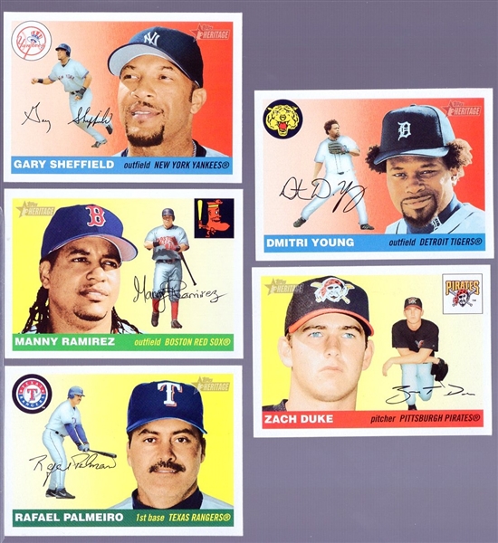 2004 Topps Heritage Bsbl.- 9 Diff. SP’s/ SP Variations