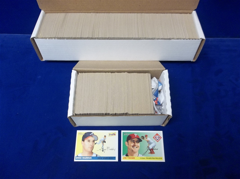 2004 Topps Heritage Bsbl.- One 800 Ct. Box Full + One 400 Ct. Box 80% Full