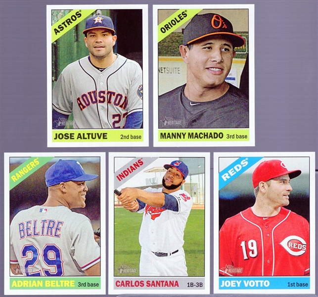 2015 Topps Heritage Bsbl.- 11 Diff. SP’s