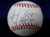 Autographed and Inscribed Angel Berroa Official MLB Bsbl.- Tri-Star Authenticated