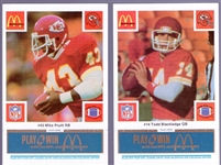1986 McDonald’s Ftbl.- 1 K. C. Chiefs Blue Tab Set of 24 Cards