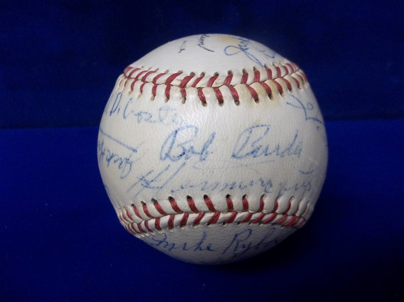 1959 York White Roses Official Eastern League MiLB Baseball with 18 Signatures
