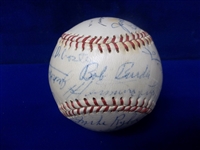 1959 York White Roses Official Eastern League MiLB Baseball with 18 Signatures