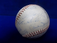 1959 York White Roses Official Eastern League MiLB Baseball with 18 Signatures