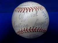 1959 York White Roses Official Eastern League MiLB Baseball with 18 Signatures