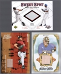 Clean-Up Lot of 12 Diff. International/ MLB Memorabilia Cards