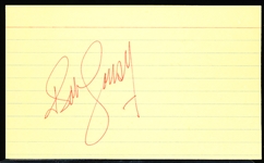 Autographed Bob Cousy NBA Index Card