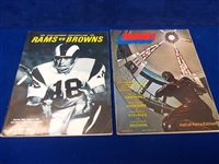 1970 Cleveland Browns NFL Charity Pre-Season Games- 2 Diff.