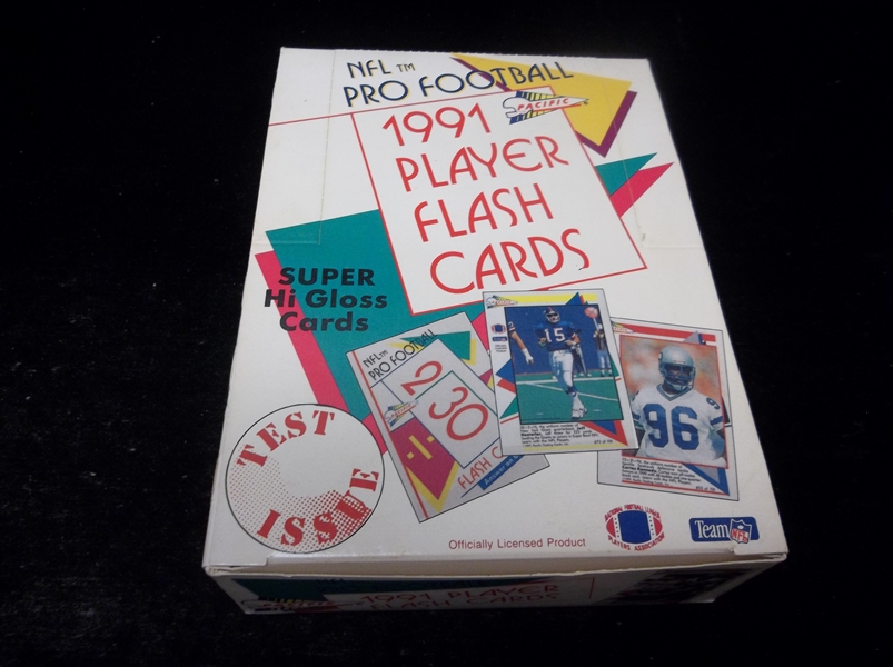 1991 Pacific Flash Card Football- One Unopened “Test Issue” Wax Box