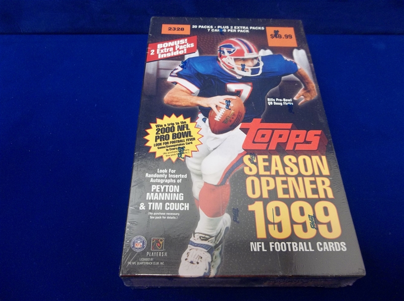 1999 Topps Season Opener Football- One Unopened Retail Blaster Box