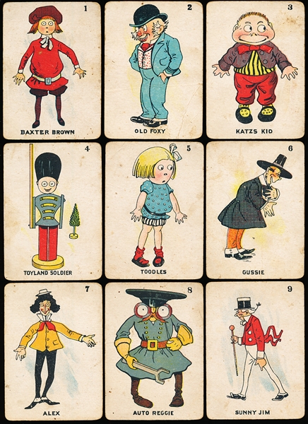 1930’s Old Maid Game Cards- 34 Asst.