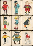 1930’s Old Maid Game Cards- 34 Asst.