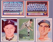 1957 Topps Bb- 5 Diff