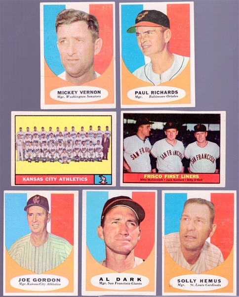 1961 Topps Bb- 7 Diff