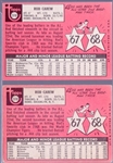 1969 Topps Bb- #510 Rod Carew, Twins- 2 cards