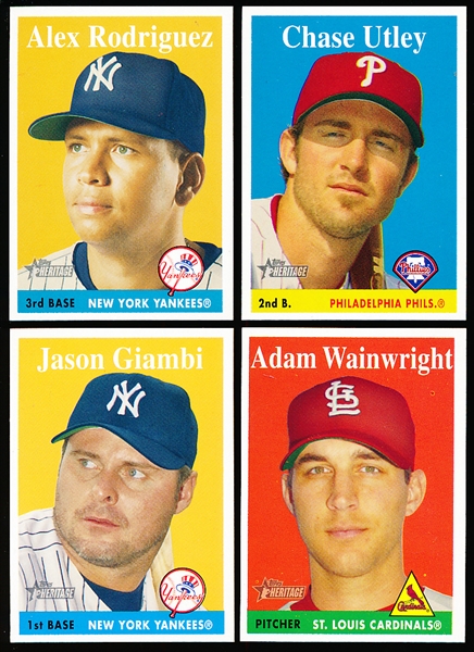 2007 Topps Heritage Bb(’58 Topps)- 18 Diff SP’s