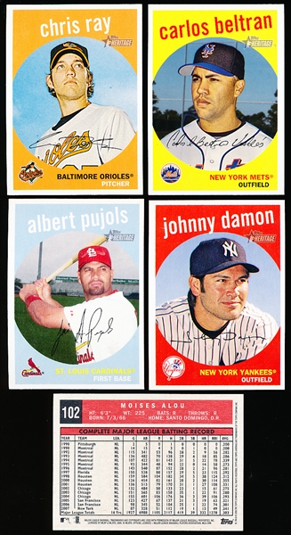 2008 Topps Heritage Bb (’59 Topps)-15 Diff “Black back” SPs