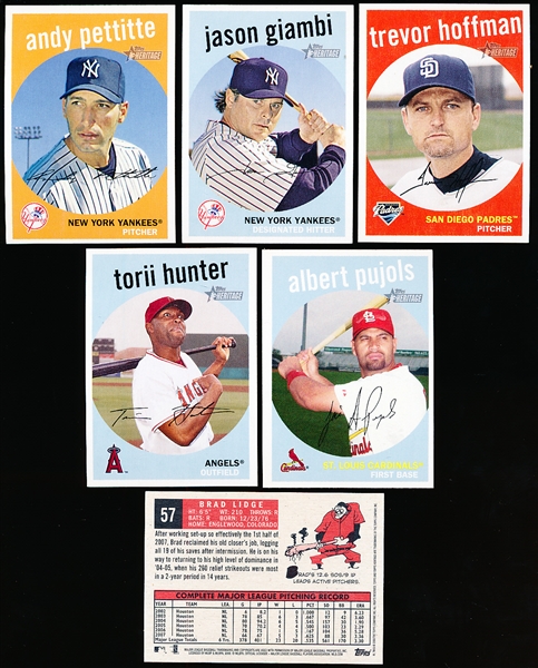 2008 Topps Heritage Bb (’59 Topps)-22 Diff “Black back” SPs