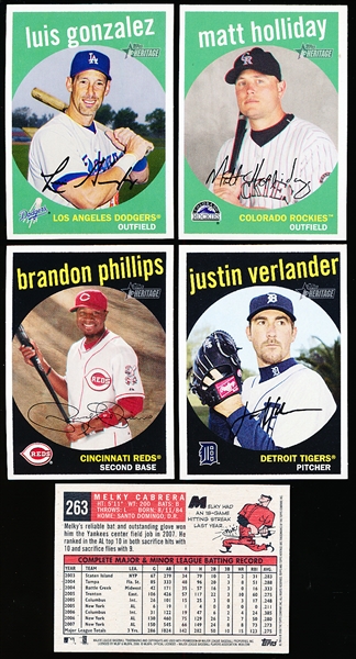 2008 Topps Heritage Bb (’59 Topps)-21 Diff “Black back” SPs