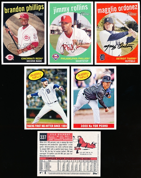 2008 Topps Heritage Bb (’59 Topps)- 15 Diff “Black back SPs”