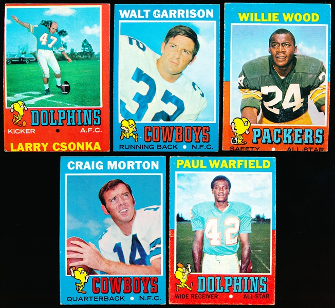 1971 Topps Fb- 5 Diff