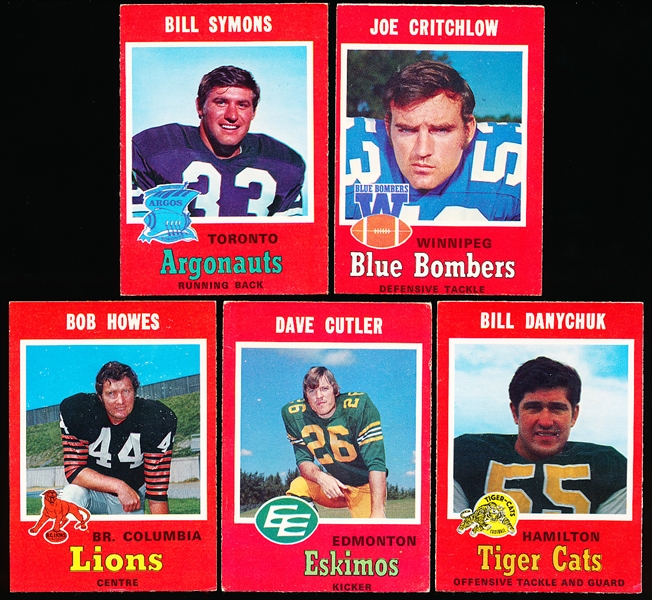 1971 O-Pee-Chee CFL Fb- 5 Diff 