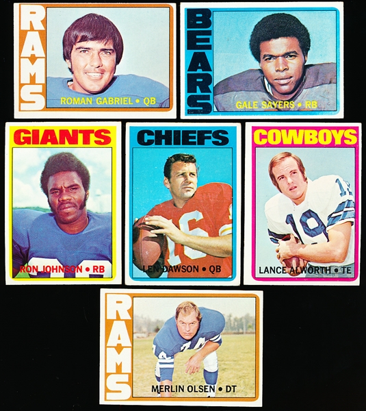 1972 Topps Fb- 6 Diff