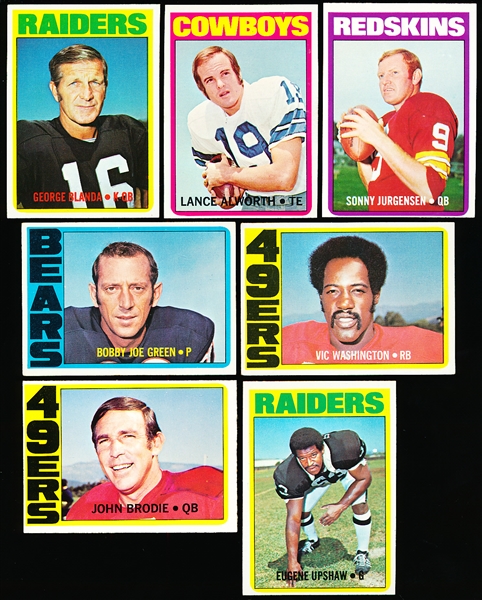 1972 Topps Fb- 7 Diff