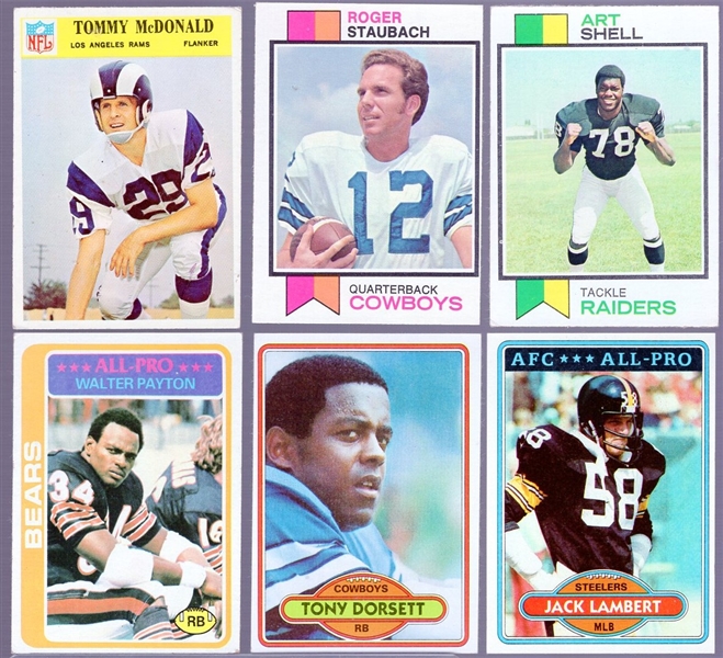 Six Football Star Cards