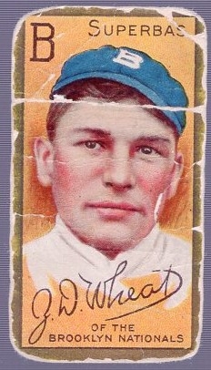 1911 T205 Bb- Zack Wheat, Brooklyn